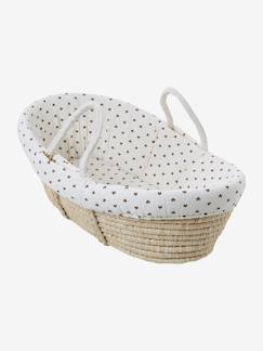 Puériculture-Lit de voyage et accessoires sommeil-Housse pour couffin en gaze de coton