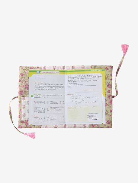 Protège carnet de santé en popeline blanc imprimé 2 - vertbaudet enfant 