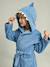 Peignoir enfant REQUIN personnalisable, avec coton recyclé bleu 1 - vertbaudet enfant 