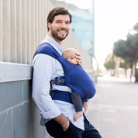 Porte-bébé hybride boba bliss bleu marine Bleu 5 - vertbaudet enfant 