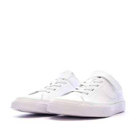 Baskets fille court legacy Blanc+Blanc 1 12 - vertbaudet enfant 