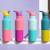 Gourde inox isotherme 473 ml bouchon sport bay kaleidoscope Rose+Violette 8 - vertbaudet enfant 
