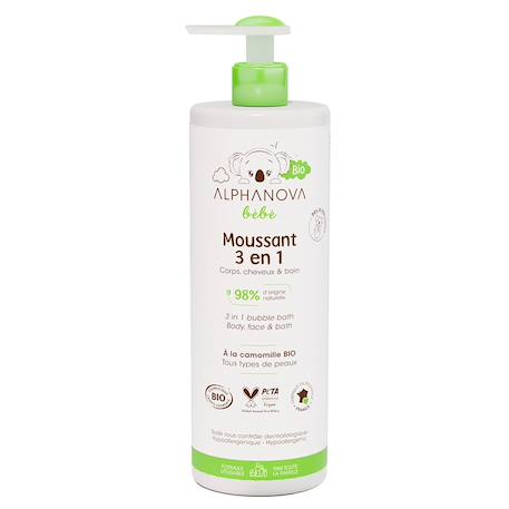 Moussant 3-en-1 bio 400ml MULTICOLORE 2 - vertbaudet enfant 