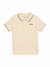 Polo à manches courtes Beige+Vert 1 - vertbaudet enfant 