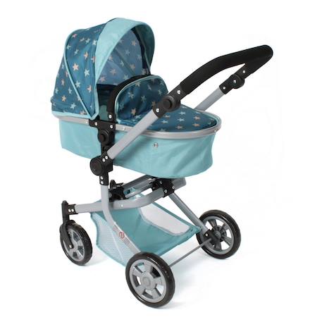 Poupées landau combiné mika - étoiles turquoise Bleu 2 - vertbaudet enfant 