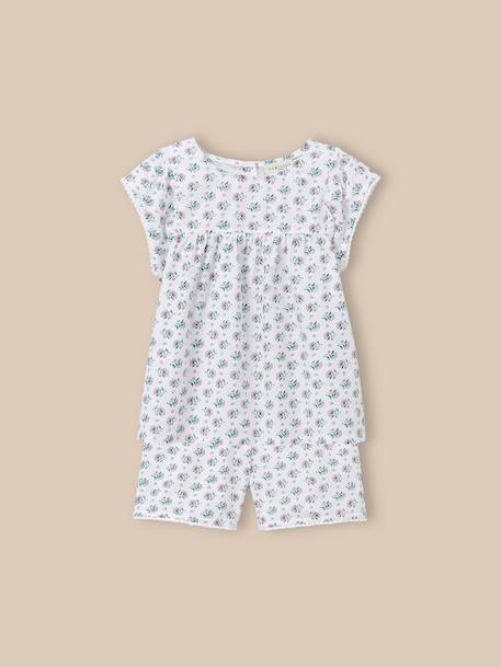 Fille-Pyjashort fleuri