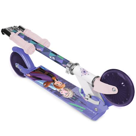 Trottinette enfant 2 roues reine des neiges Mauve/rose 2 - vertbaudet enfant 