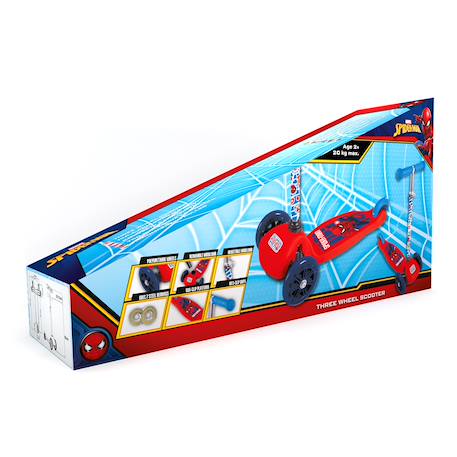 Trottinette 3 roues enfant spider-man Rouge/bleu 4 - vertbaudet enfant 