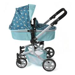 Jouet-Poupons et poupées-Poupées landau combiné mika - étoiles turquoise