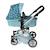 Poupées landau combiné mika - étoiles turquoise Bleu 1 - vertbaudet enfant 