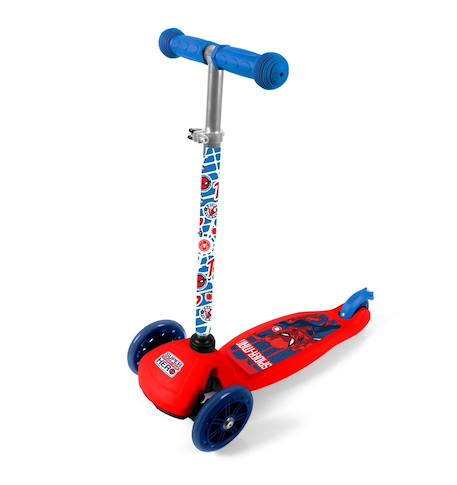 Trottinette 3 roues enfant spider-man Rouge/bleu 1 - vertbaudet enfant 