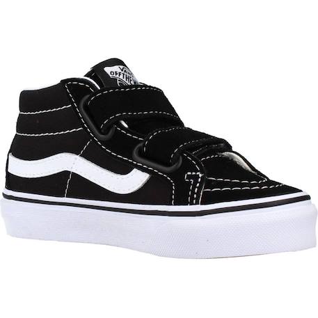 Baskets enfant garçon en cuir Noir black+Noir, blanc 5 - vertbaudet enfant 