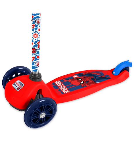 Trottinette 3 roues enfant spider-man Rouge/bleu 2 - vertbaudet enfant 