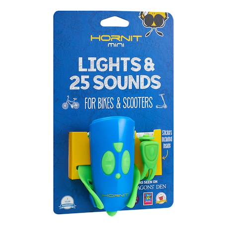 Klaxon et lumiere pour velo et trottinette enfant Bleu/vert 1 - vertbaudet enfant 