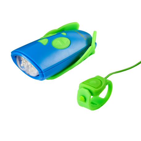 Klaxon et lumiere pour velo et trottinette enfant Bleu/vert 4 - vertbaudet enfant 
