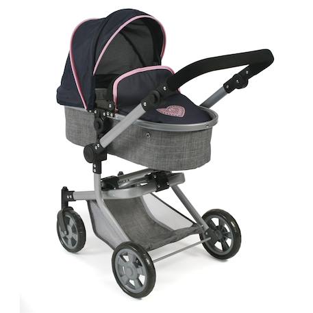 Poussette combinée mika Bleu+Gris+Gris et rose+Rose et noir+Violet 1 - vertbaudet enfant 