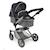 Poussette combinée mika Bleu+Gris+Gris et rose+Rose et noir+Violet 1 - vertbaudet enfant 