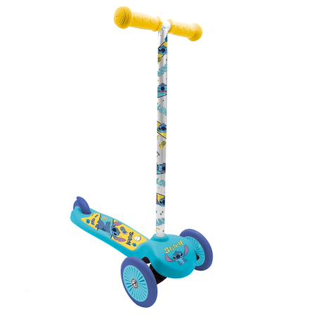 Trottinette 3 roues enfant stitch Bleu/jaune 1 - vertbaudet enfant 