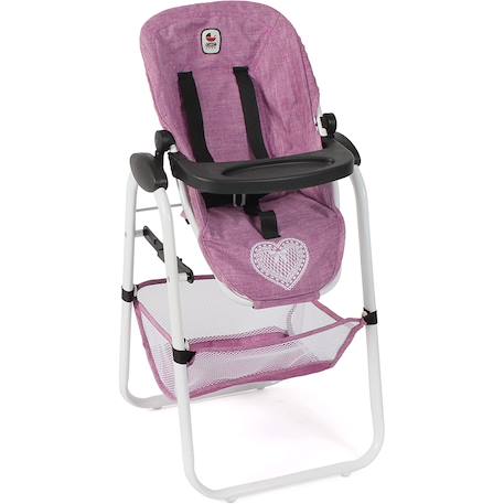 Chaise haute pour poupées Rose 2 - vertbaudet enfant 
