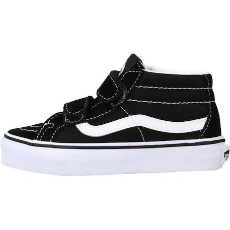Baskets enfant garçon en cuir Noir black+Noir, blanc 2 - vertbaudet enfant 