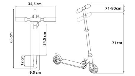 Trottinette enfant 2 roues reine des neiges Mauve/rose 5 - vertbaudet enfant 