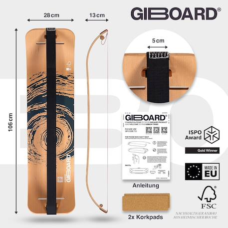 Planche d'equilibre slackline active Wood / black 4 - vertbaudet enfant 