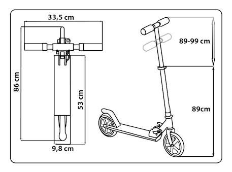 Trottinette 2 roues enfant minnie Blanc/noir 6 - vertbaudet enfant 