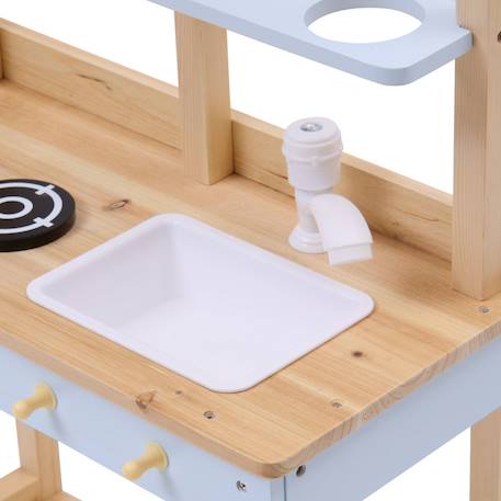 Cuisine enfant outy en bois 55x29x90 cm Beige 6 - vertbaudet enfant 