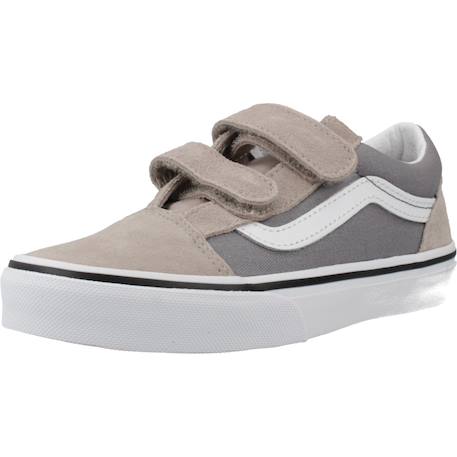 Baskets enfant garçon en cuir Gris gray 4 - vertbaudet enfant 