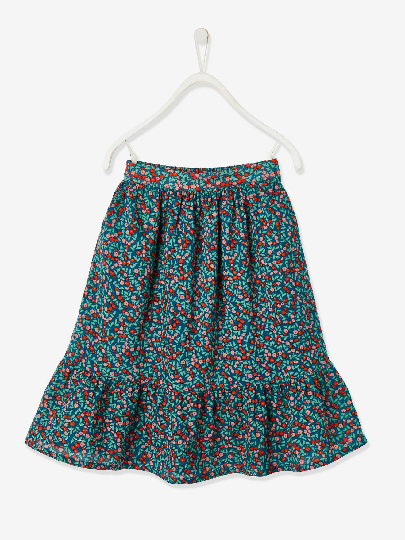 Jupe à Volants Gris – The Children's Place, Taille 4 XS, 100% Coton, Fille