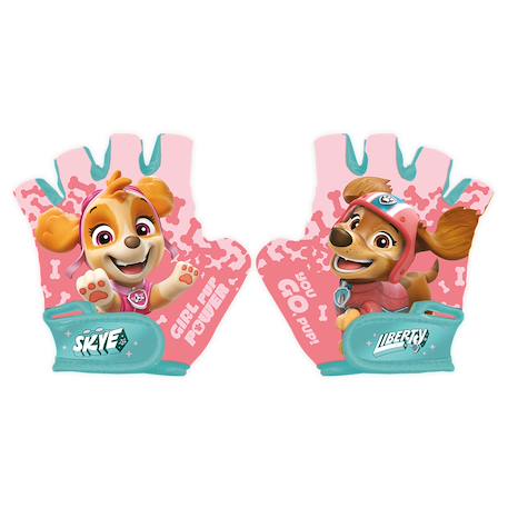 Gants de vélo enfant pat patrouille Bleu/rouge/jaune+Rose/turquoise 3 - vertbaudet enfant 