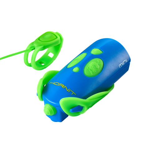 Klaxon et lumiere pour velo et trottinette enfant Bleu/vert 2 - vertbaudet enfant 