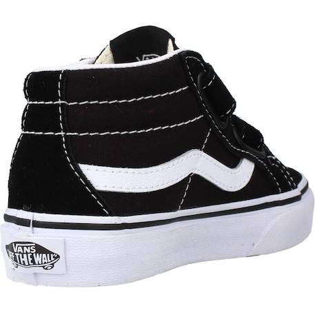Baskets enfant garçon en cuir Noir black+Noir, blanc 3 - vertbaudet enfant 
