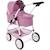 Poussette pour poupées 3 en 1 emotion jean Rose 1 - vertbaudet enfant 