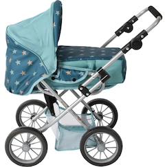 Jouet-Poupons et poupées-Poupées landau combiné leni - étoiles turquoise