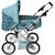 Poupées landau combiné leni - étoiles turquoise Bleu 1 - vertbaudet enfant 