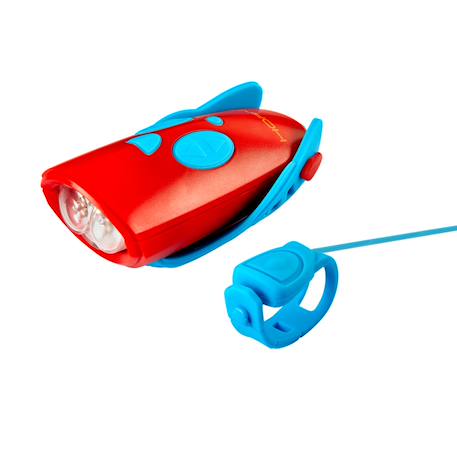 Klaxon et lumiere pour velo et trottinette enfant Rouge/bleu 2 - vertbaudet enfant 
