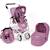 Poussette pour poupées 3 en 1 emotion jean Rose 2 - vertbaudet enfant 