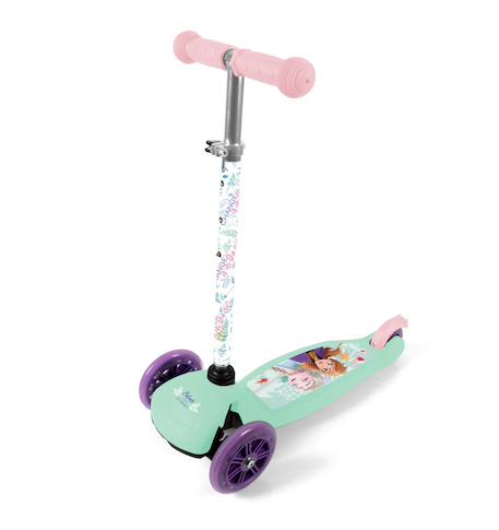 Trottinette enfant 3 roues reine des neiges Turquoise/rose 2 - vertbaudet enfant 