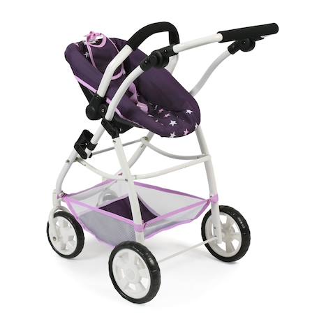 La poussette combinée 3 en 1 emotion 'all in' pour poupons Multicolore+Noir et rose+Rose+Rose et bleu+Rose et gris+Rose fuschia+Violet+Violet étoiles 39 - vertbaudet enfant 
