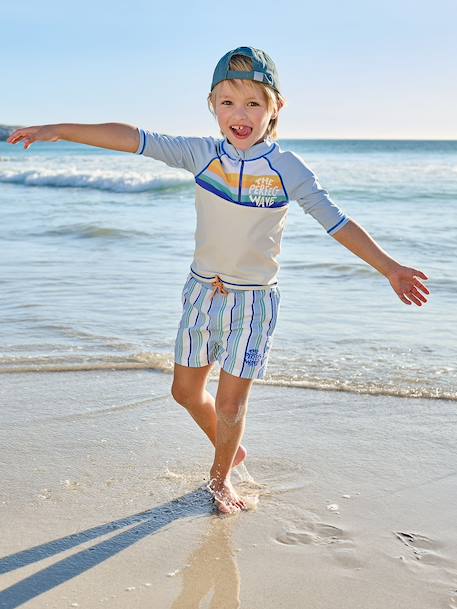 Ensemble maillot de bain anti UV bleu ciel 1 - vertbaudet enfant 