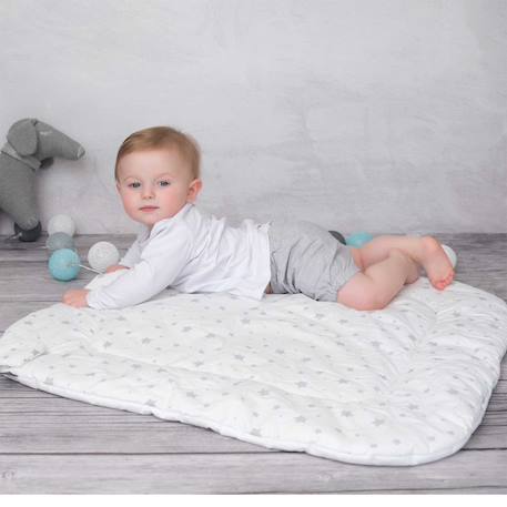 Couverture d'emmaillotage minky stella Bleu+Camel+Écru+Gris+Rose+Vert 10 - vertbaudet enfant 