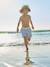 Maillot de bain garçon bleu+Rayé vert d'eau/blanc 2 - vertbaudet enfant 
