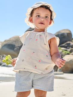 Bébé-Chemise, blouse-Blouse manches courtes bébé fille