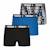 Lot de 3 boxers garçon trio pop Noir-bleu imprimé+Noir-gris-orange imprimé+Noir-print-menthe 2 - vertbaudet enfant 