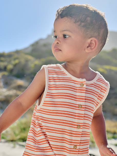 Combishort bébé garçon boutons écru 6 - vertbaudet enfant 