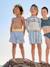 Maillot de bain garçon bleu+Rayé vert d'eau/blanc 1 - vertbaudet enfant 