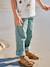 Pantalon garçon retroussable vert émeraude 3 - vertbaudet enfant 