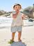 Short bébé fille en gaze de coton rayé bleu 1 - vertbaudet enfant 