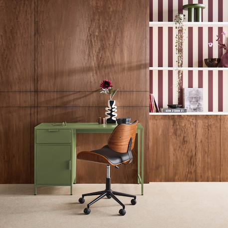 Bureau enfant acier laminé 1 tiroir Beige+Bleu+Kaki+Noir+Terracotta 13 - vertbaudet enfant 